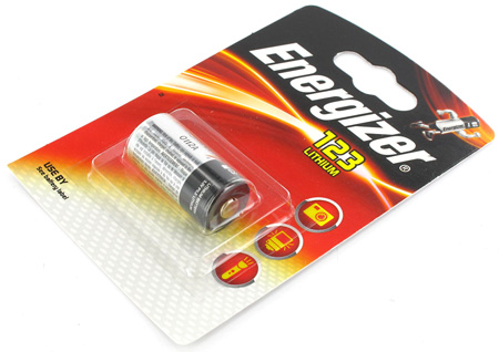 Energizer CR123A 3V litiumparisto 1kpl