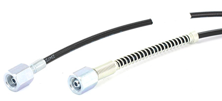 Microbore Kevlar-letku 450 mm 1/8" BSP naaras-naaras