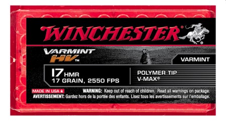 Winchester 17 HMR 1,1 g/17 gr V-MAX 50 kpl