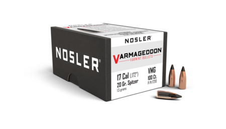 Nosler Varmageddon 17 20 gr/1,3 g FB Tipped 100 kpl