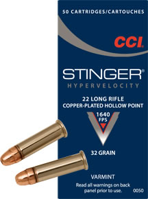 CCI Stinger 22 EX LR HP 50 kpl