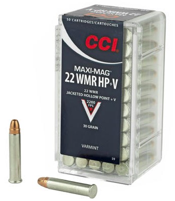 CCI 22 WMR MAXI-MAG HP+V 1,95 g/30 gr 50 kpl