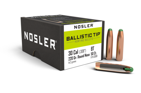 Nosler Ballistic Tip 30 220 gr/ 14,3 g 50 kpl