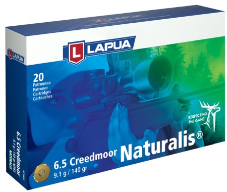 Lapua 6,5 Creedmoor Naturalis 9,1 g/140 gr 20 kpl