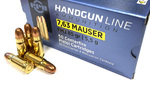 PPU 7,63 Mauser FMJ 5,5 g/85 gr 50 kpl