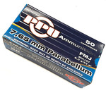 PPU 7,65 Parabellum FMJ 6 g/93 grs 50 kpl