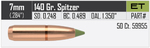 Nosler E-Tip 7 mm 140 gr/9,1 g 50 kpl