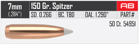 Nosler AccuBond 7 mm 150 gr/9,7 g  50 kpl