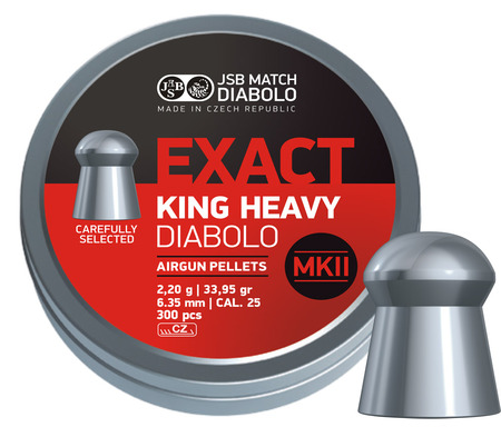 JSB Exact King Heavy MK II 6,35 mm 150 kpl