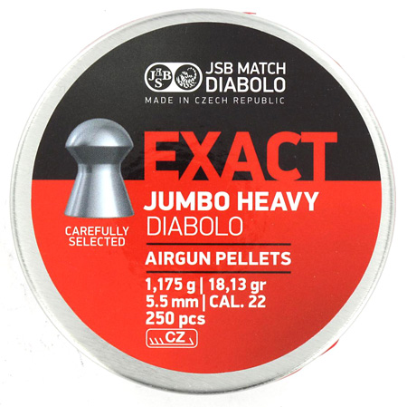 JSB Exact Jumbo Heavy 5,52 mm 250 kpl