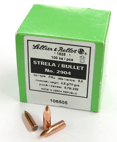 Sellier&Bellot 5,6/.228 4,6 g/70 gr FMJ 100 kpl